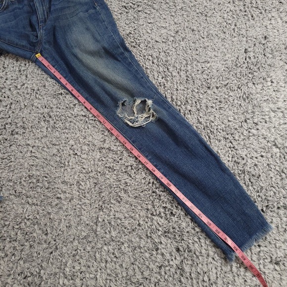 Joes Jeans Womens 27 Blue High Rise Skinny Normcore Bikercore Thrashed Grunge - Picture 8 of 10